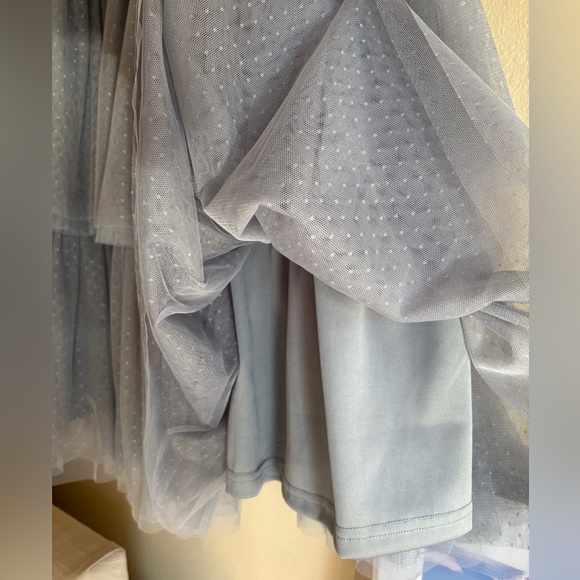 Three Bird Nest Gray Layered Midi Dress - Picture 9 of 11